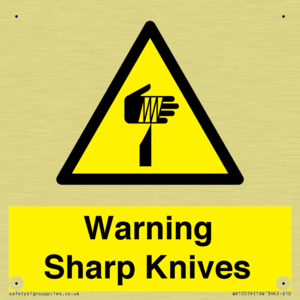 Warning Sharp Knives